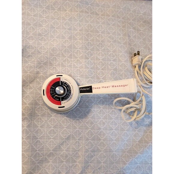 VINTAGE 1980 Pollenex Deep Heat Massager W/ 4 Attachments *TESTED* No Box - Picture 11 of 11